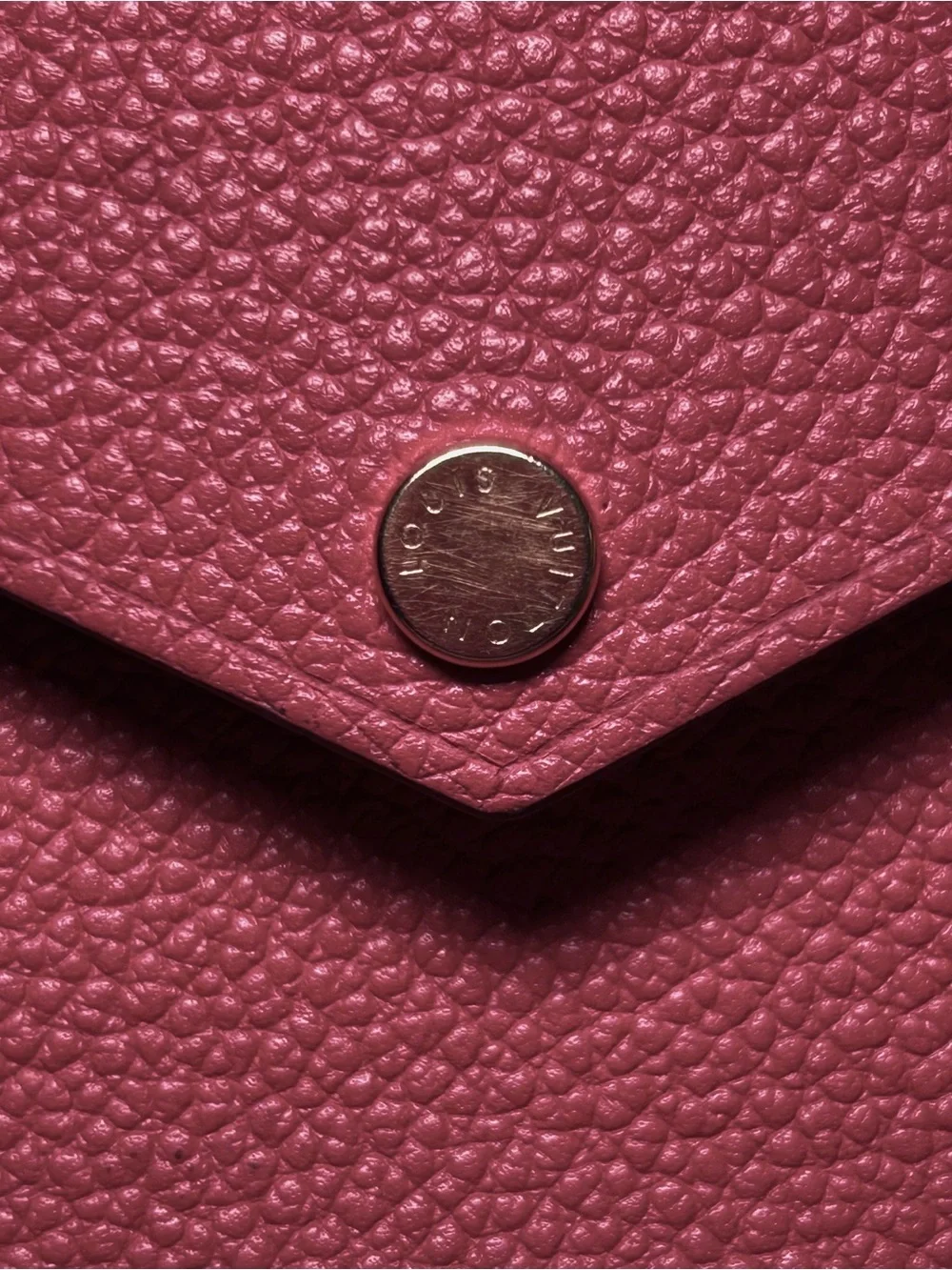 Louis Vuitton sleek raspberry